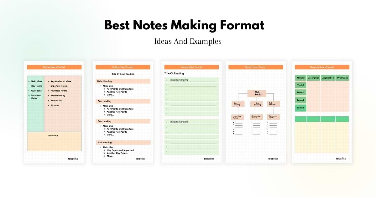 Notes Making Format