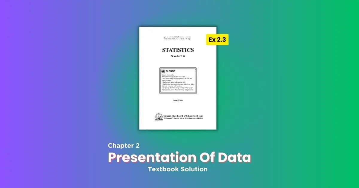 Presentation Of Data Ex 2.3