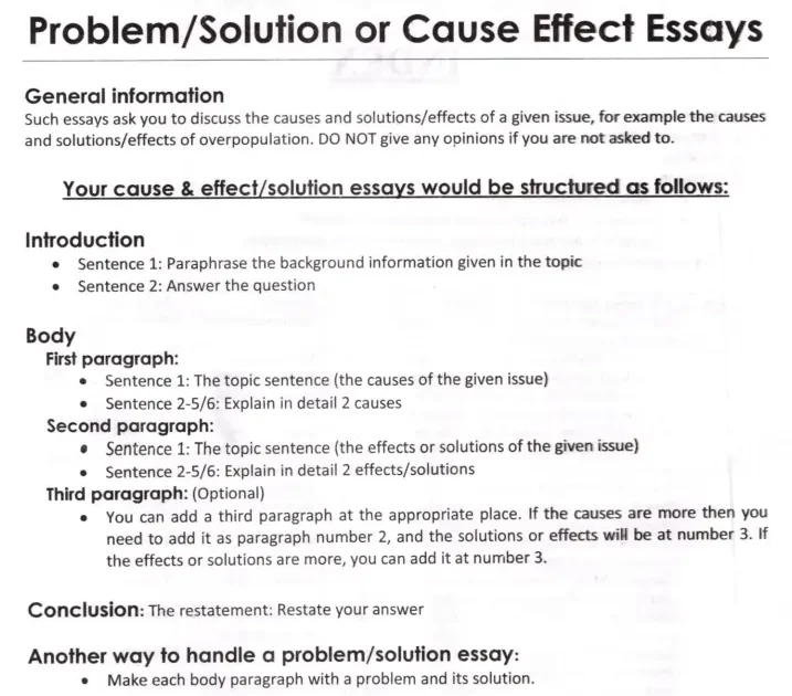 problem and solution essay ielts topics