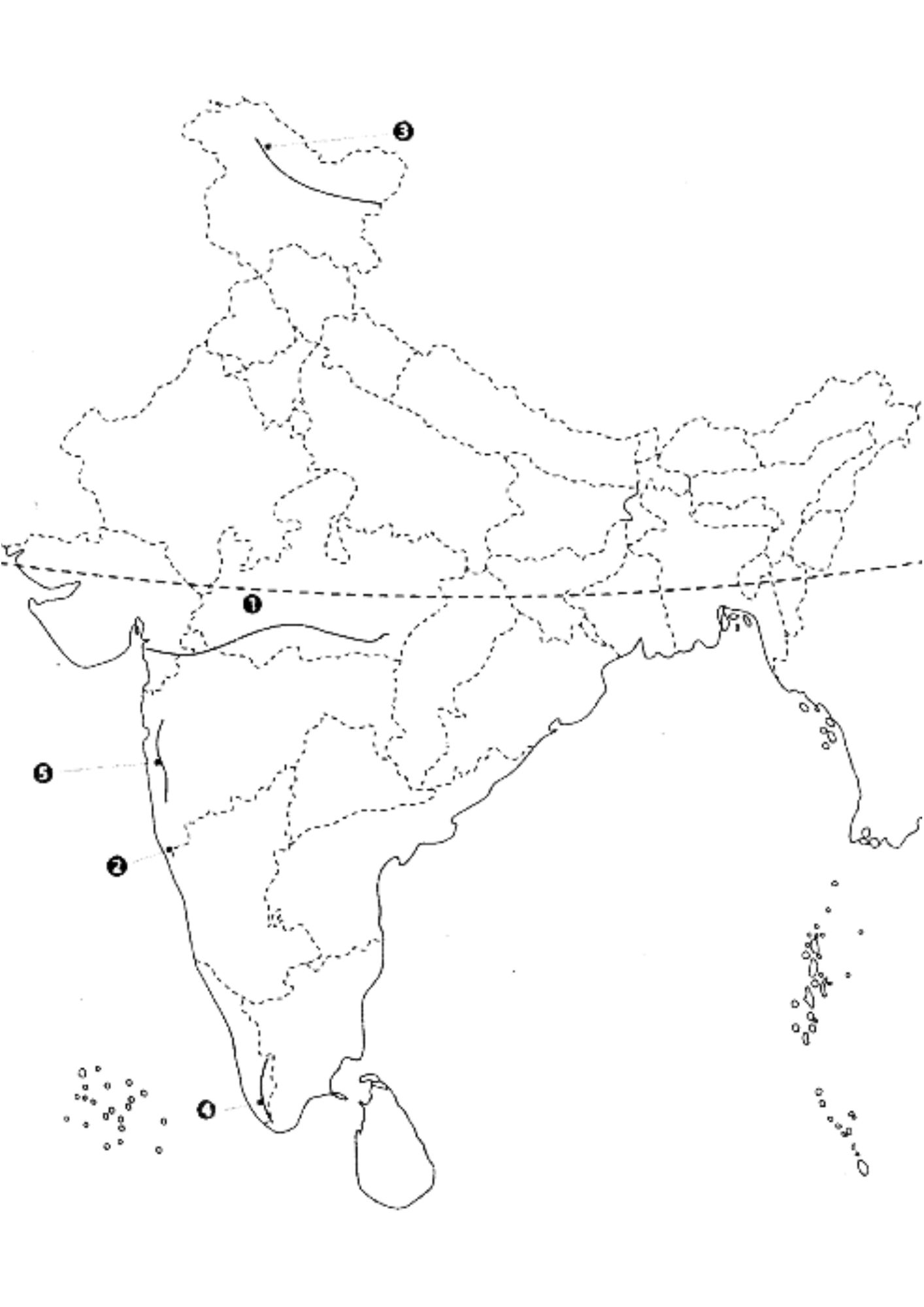 map of physical features of india