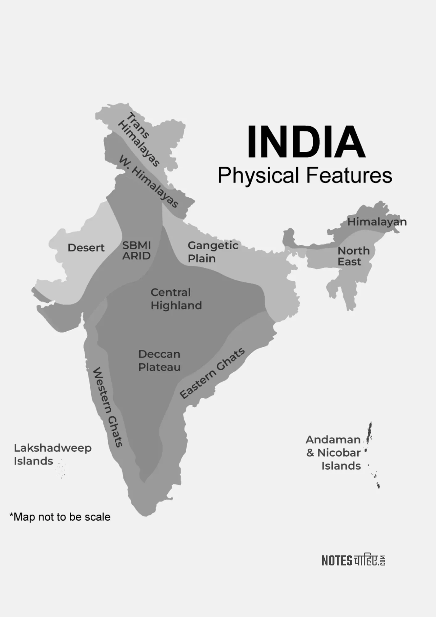 Download Map Of Physical Features Of India